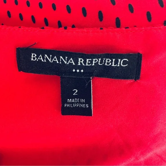 Banana Republic Red Midi Dress with Ruffle Sleeves - Picture 11 of 13